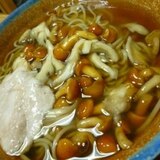 温か・とろろとキノコのあんかけ蕎麦